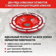 Чашка алмазная двухрядная ECO 125 мм VIRA